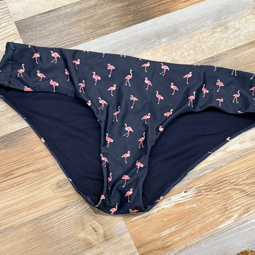 GAP Navy and Pink Flamingo Bikini Bottom